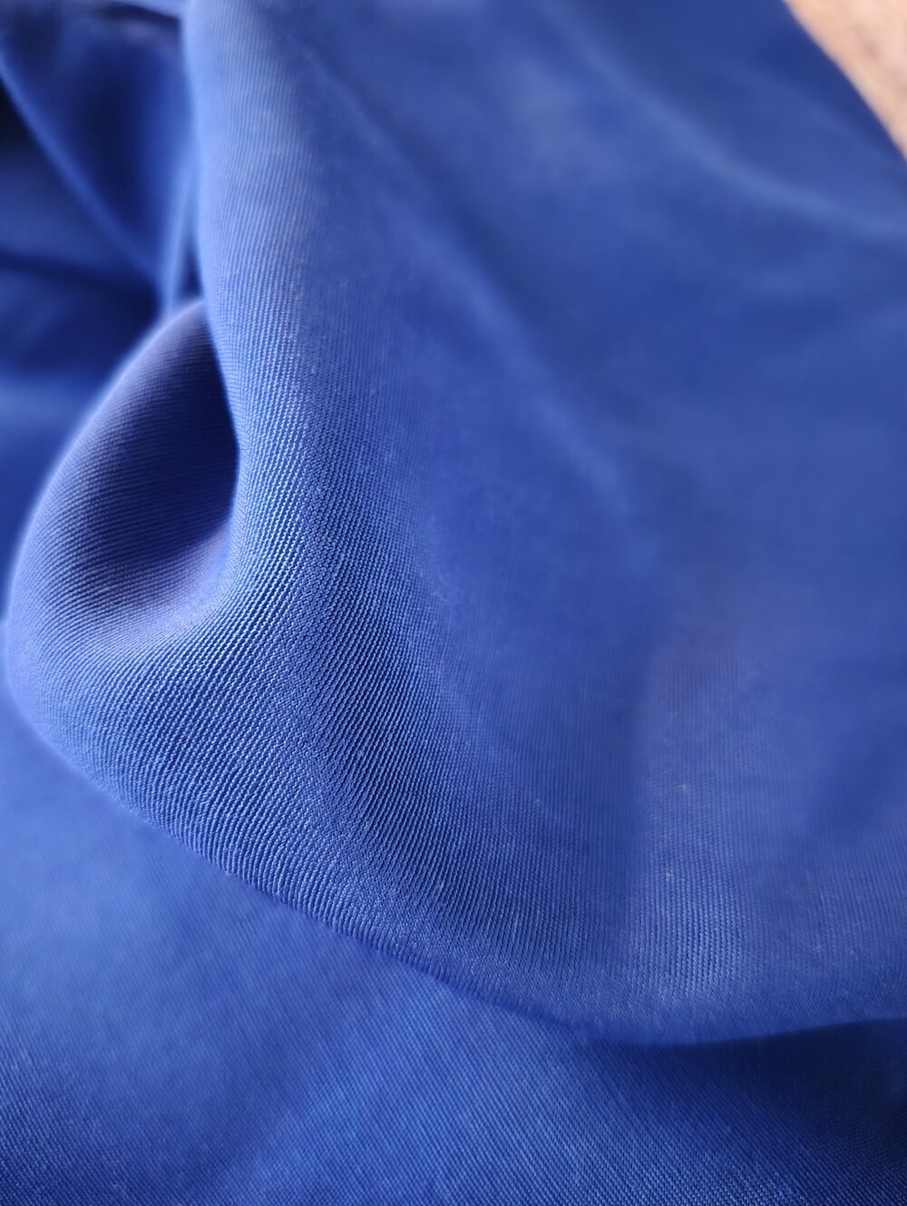 Vibrant Royal Blue Fabric Piece